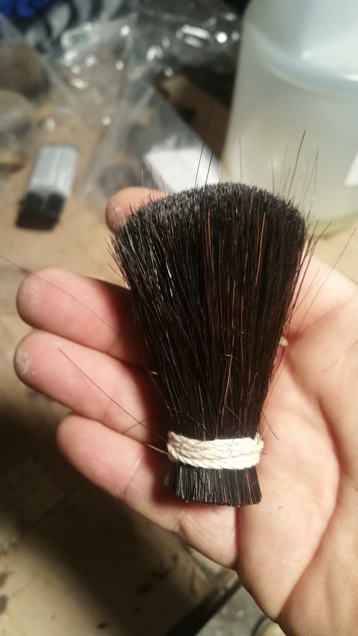 Hand Tied Horse Hair Shaving Brush Knot, Start To Finish