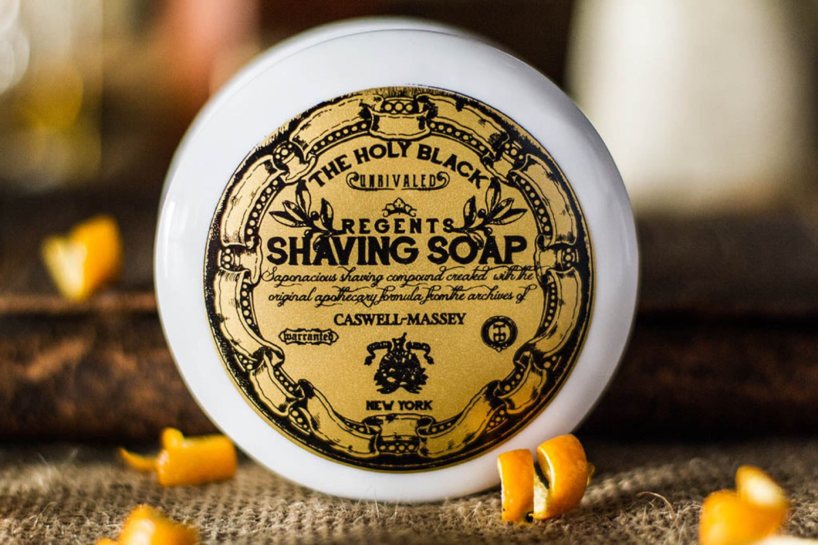 Caswell-Massey Regents Shaving Soap Collaboration — hero