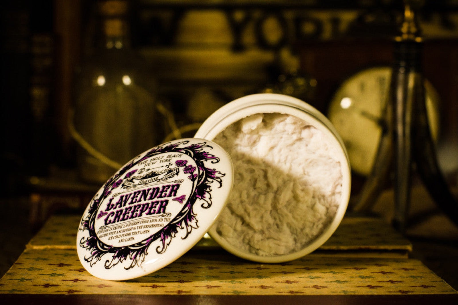 Lavender Creeper Shaving Soap — hero