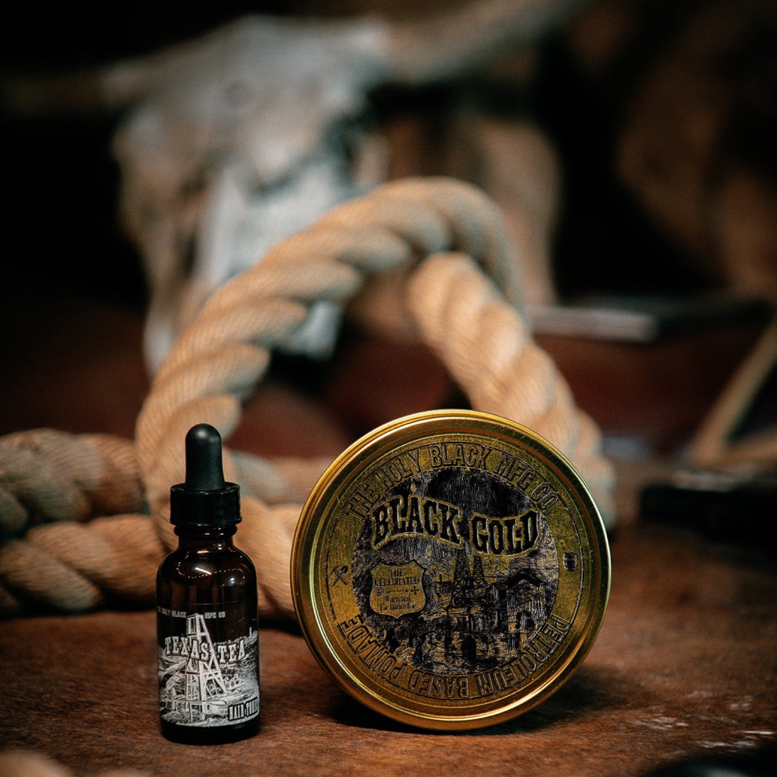Black Gold, Texas Tea- Pomade and Tonic Bundle — hero