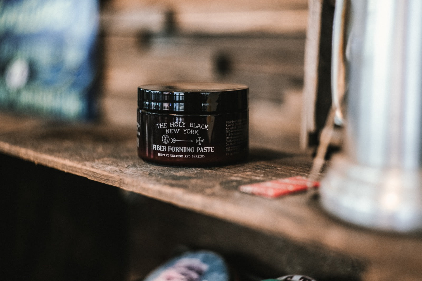 The Holy Black Fiber Forming Paste jar