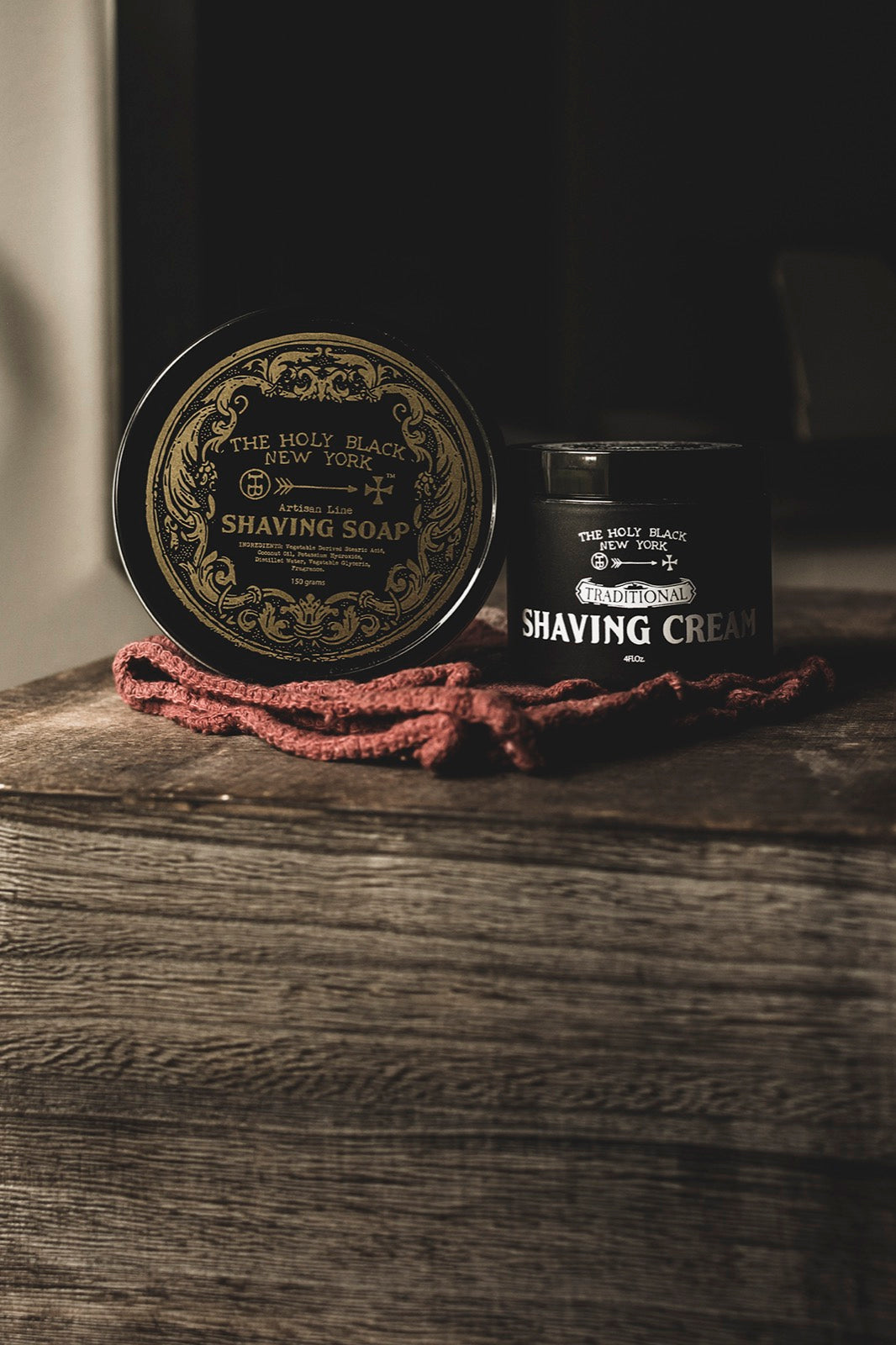 The Holy Black Artisan Shaving Soap and Shaving Cream