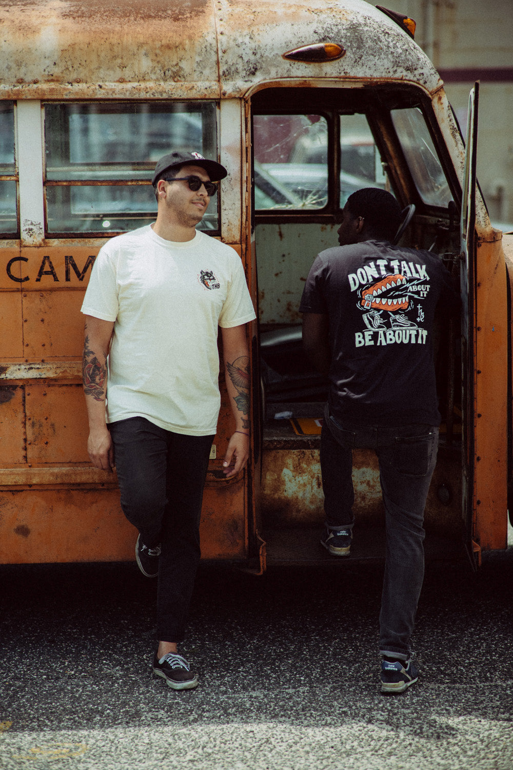 The Holy Black — men's graphic tee — close-up detail