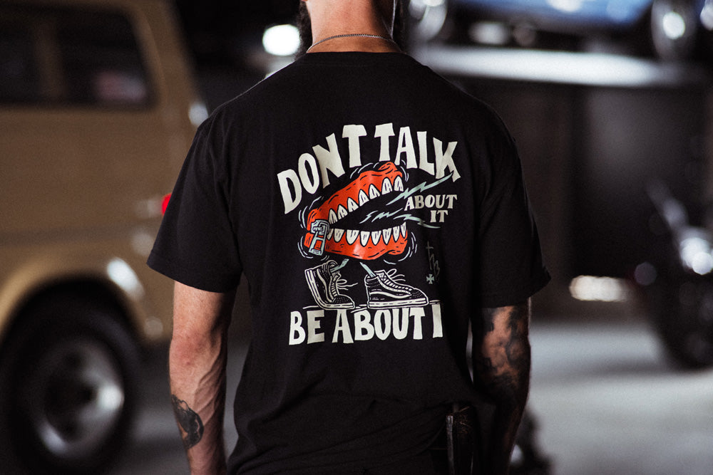 The Holy Black — men's graphic tee — product photo