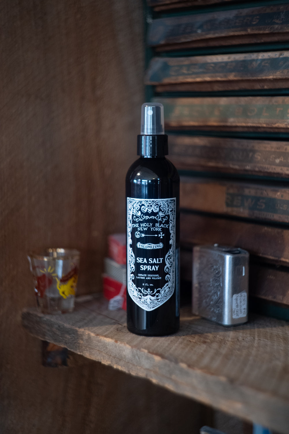 The Holy Black Sea Salt Spray — men's hair spray for natural texture and wave