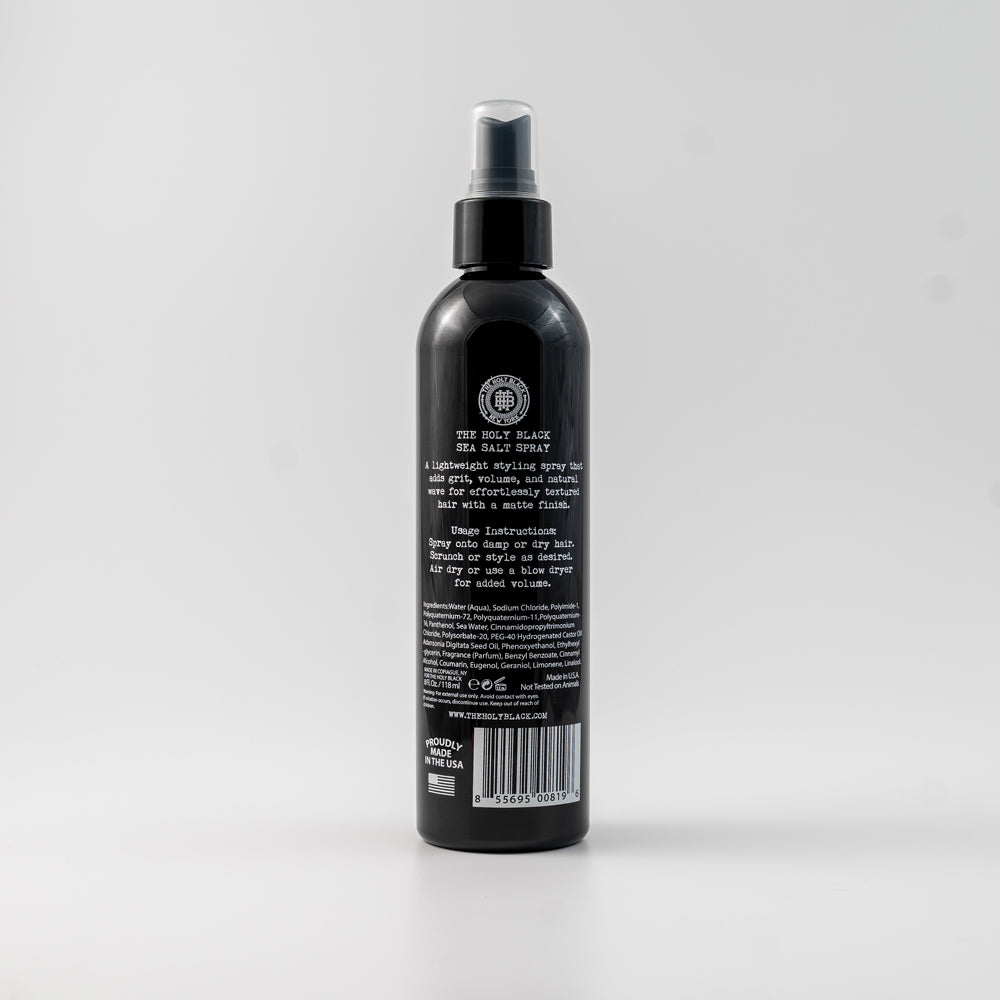 The Holy Black Sea Salt Spray — texturizing salt spray for men's hair