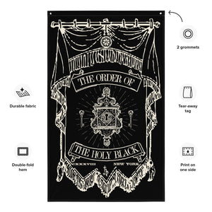 The Holy Black — banner flag — product detail