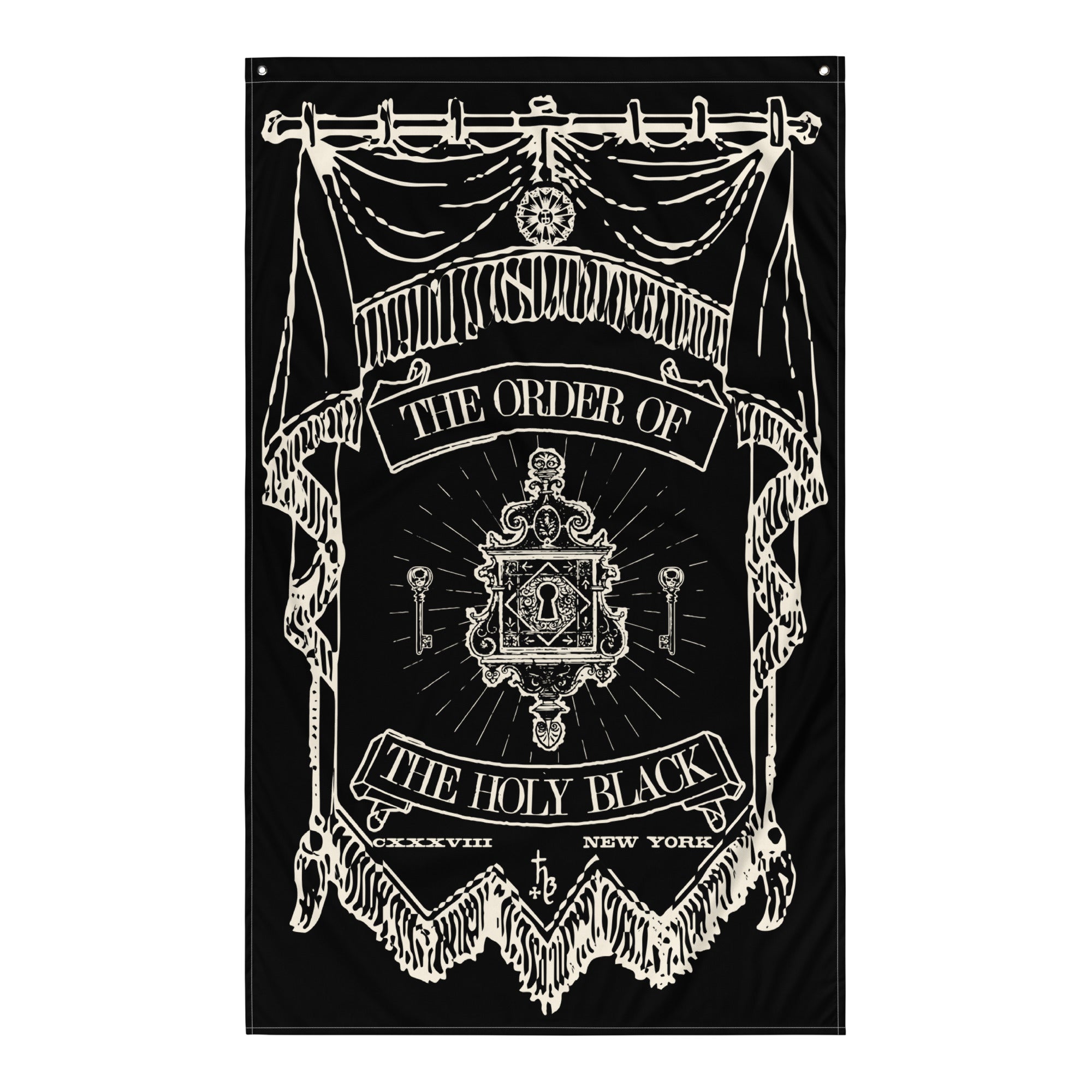 The Holy Black — banner flag — lifestyle shot