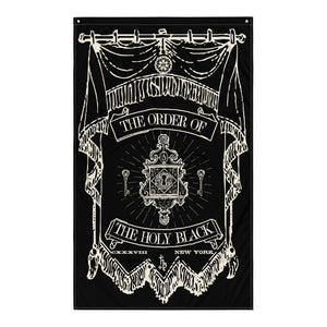 The Holy Black — banner flag — lifestyle shot