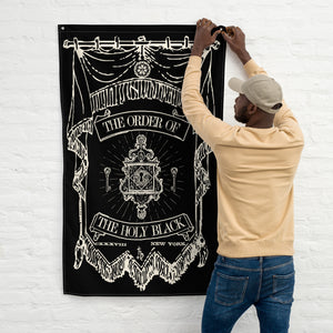 The Holy Black — banner flag — in use