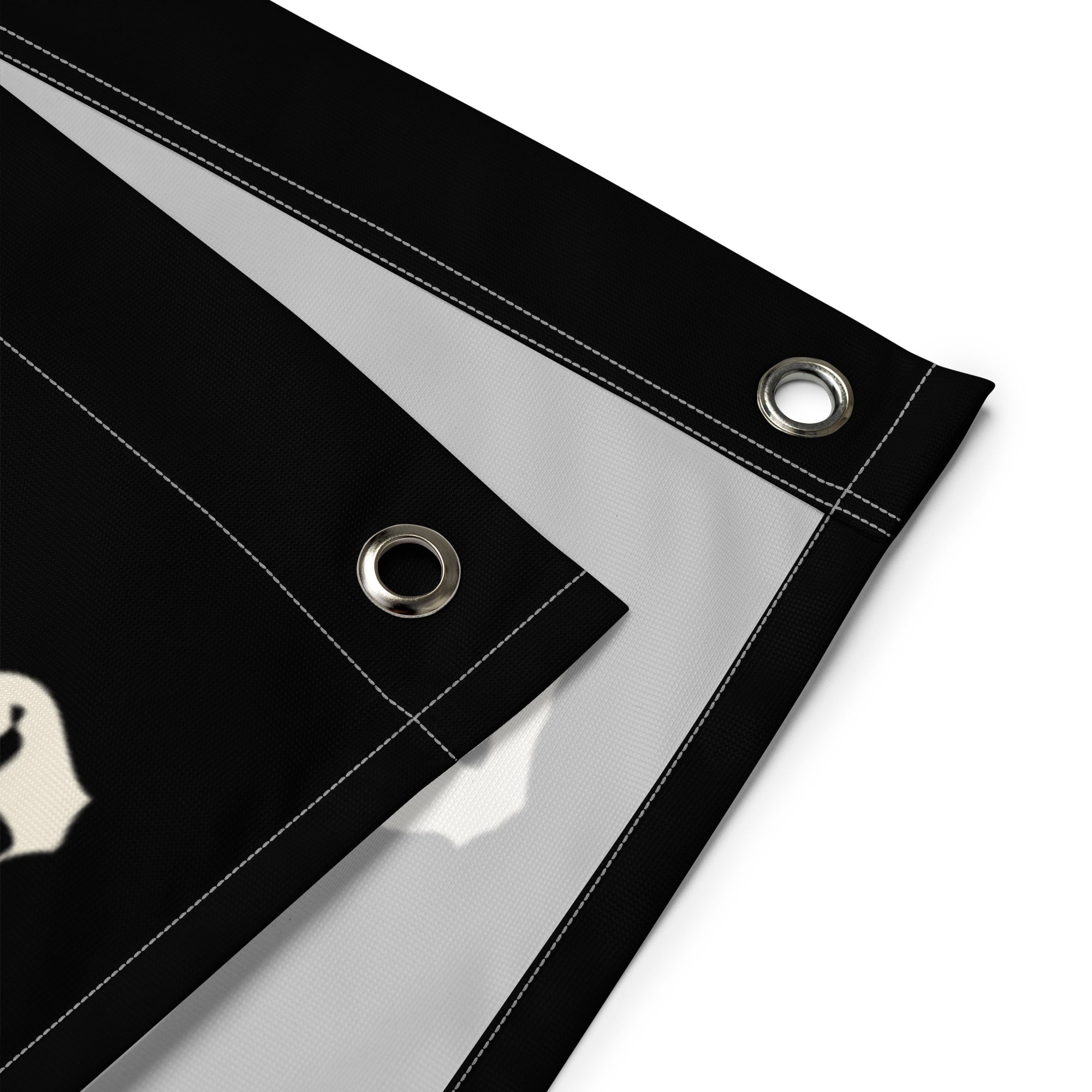 The Holy Black — banner flag — product photo