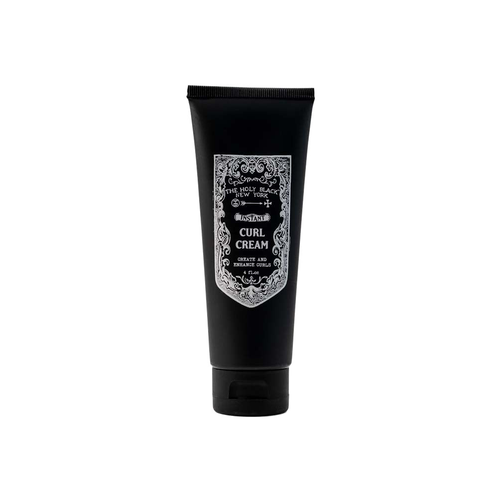 The Holy Black Instant Curl Cream — men's curl defining cream for wavy and curly hair