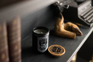 The Holy Black — scented candle — in use