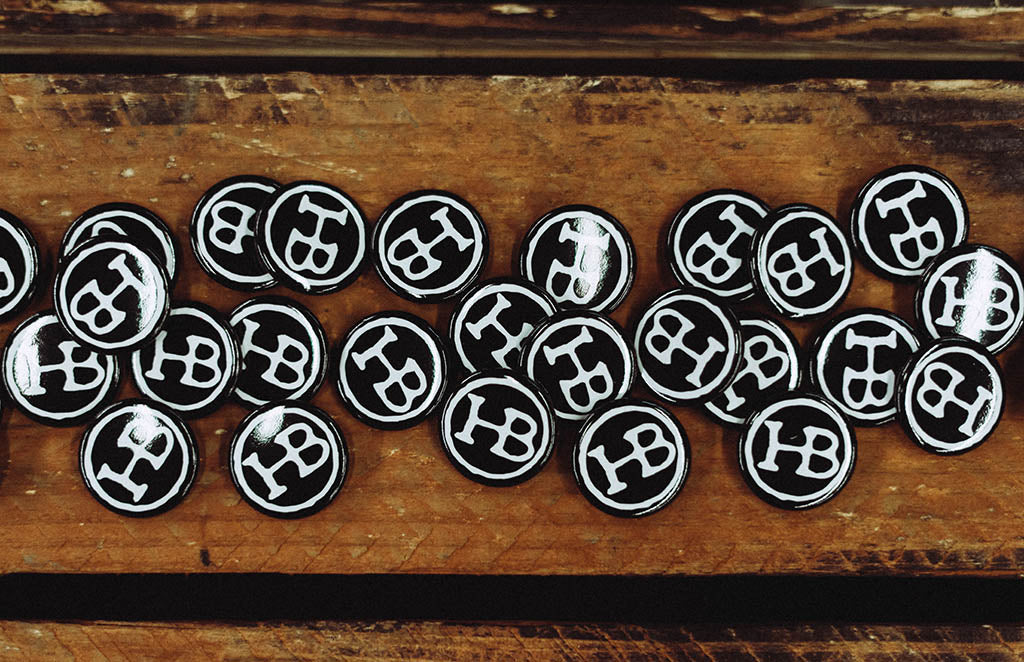 The Holy Black Pinback Button — men's grooming product — product detail