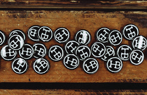 The Holy Black Pinback Button — men's grooming product — product detail