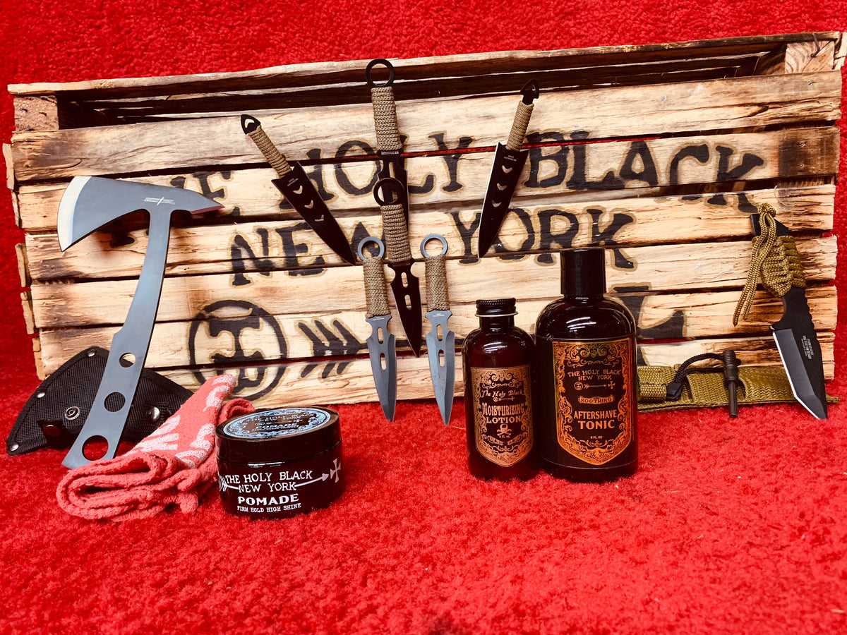 The Holy Black Tommy's Tomahawk Deal includes: — men's grooming product