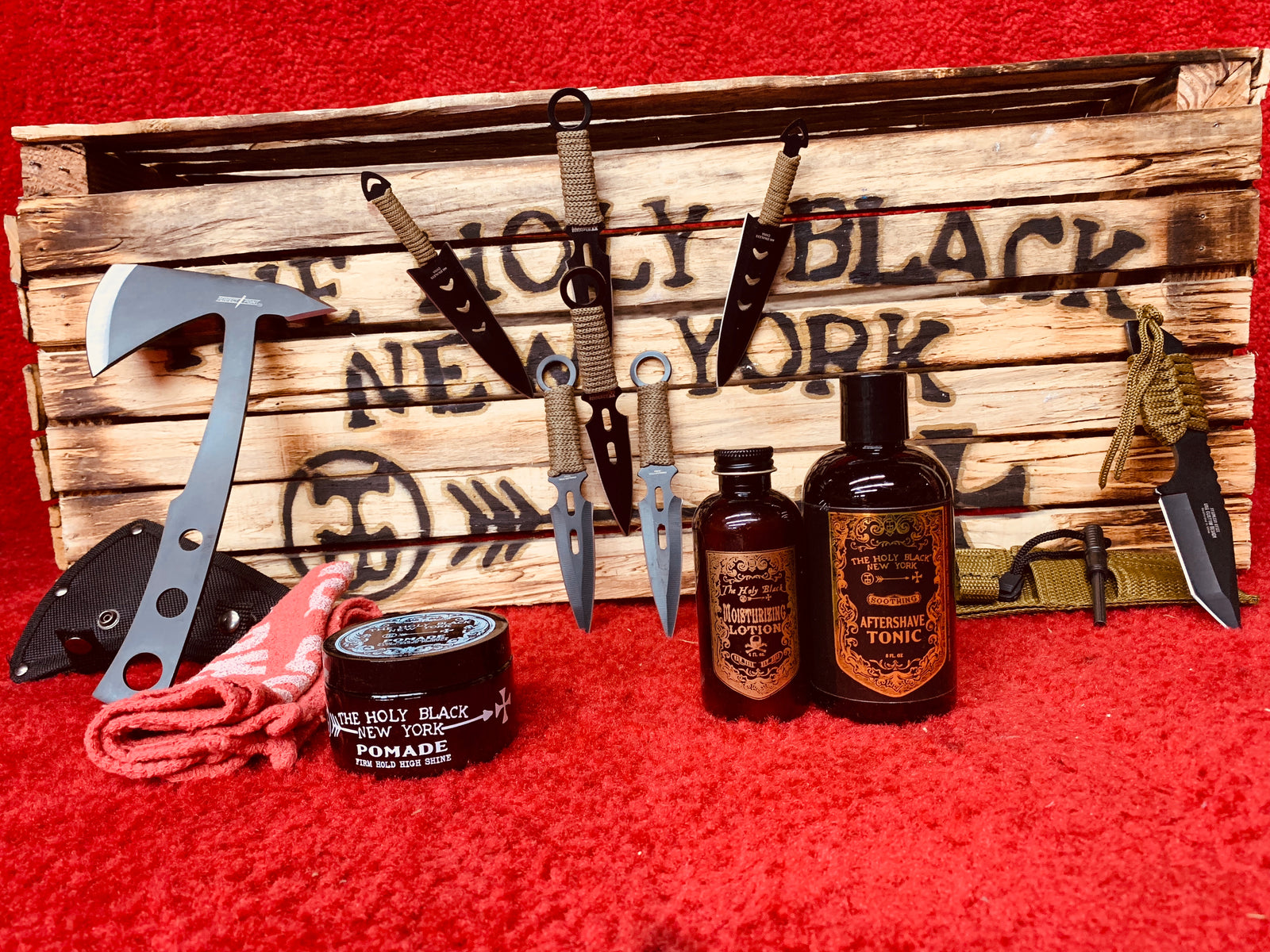 The Holy Black Tommy's Tomahawk Deal includes: — men's grooming product