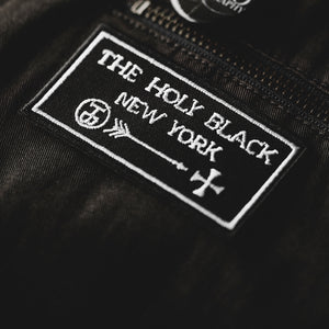 The Holy Black — embroidered patch — lifestyle shot