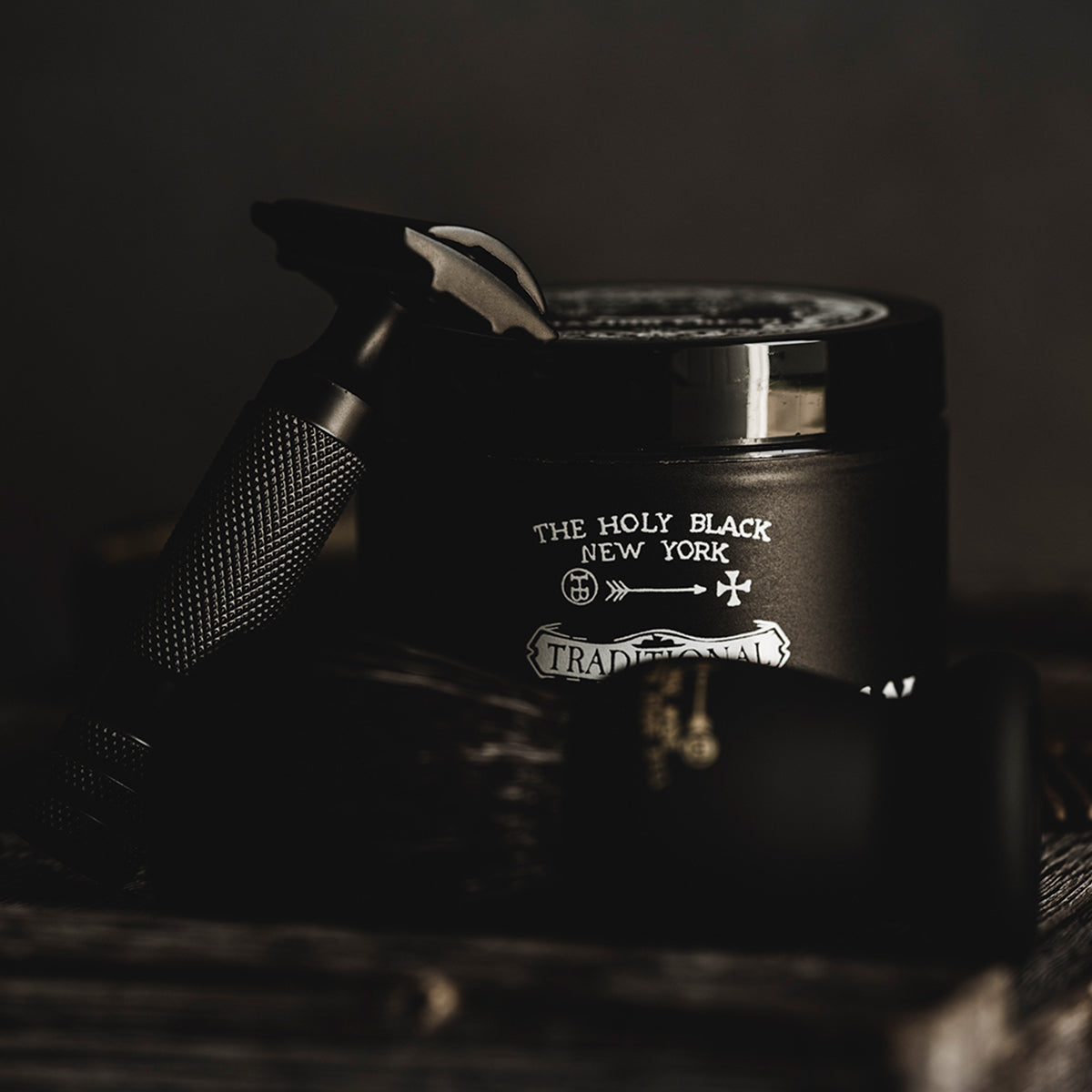 The Holy Black Shaving Cream product shot