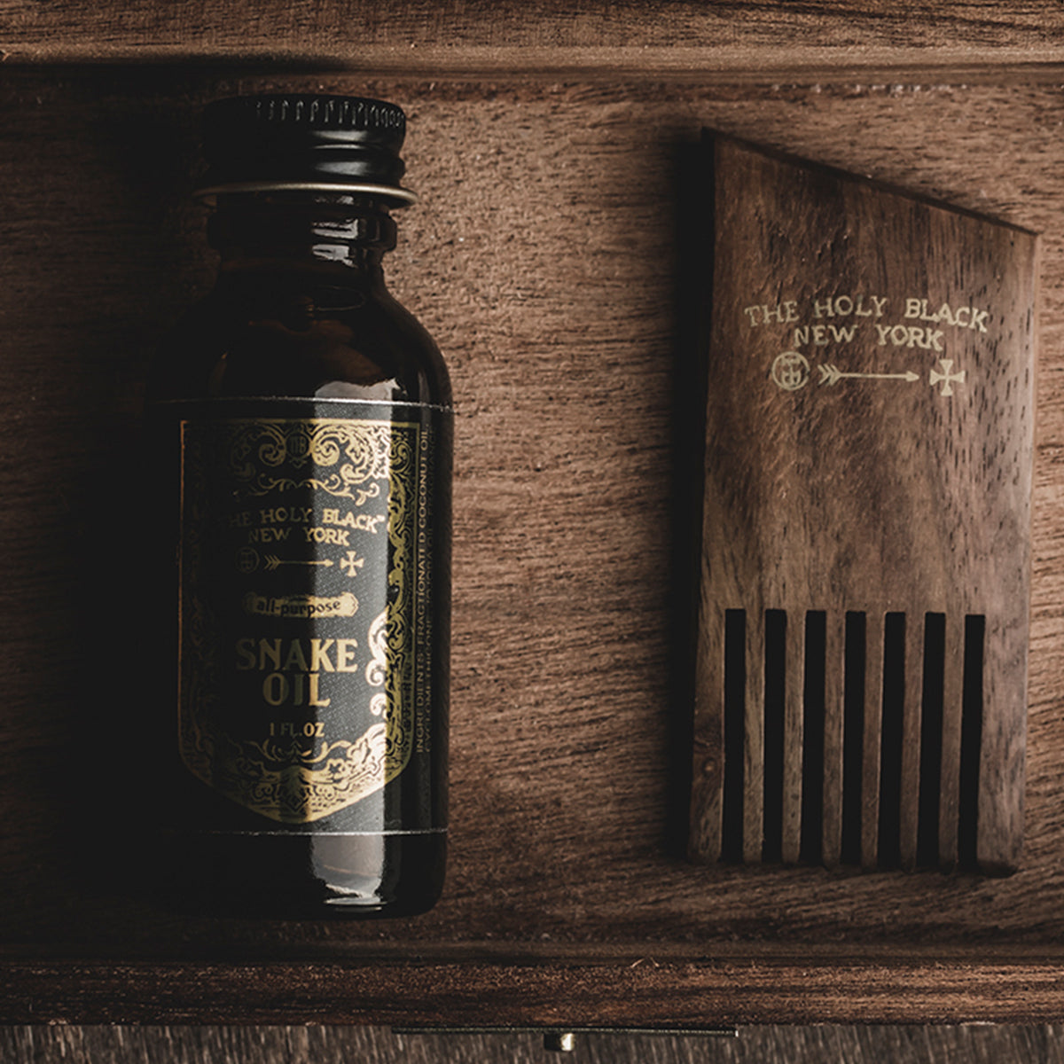 The Holy Black Snake Oil — shave oil and beard conditioner