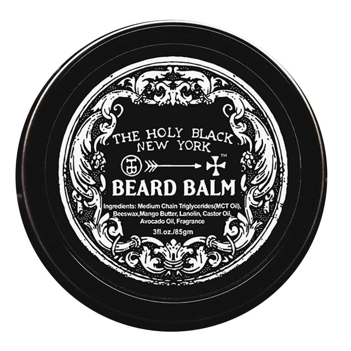 The Holy Black Beard Balm — men's beard balm for light hold and conditioning