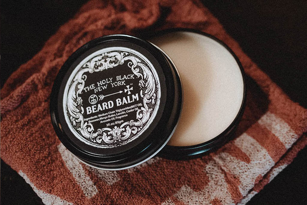 The Holy Black Beard Balm — men's beard balm for styling and conditioning