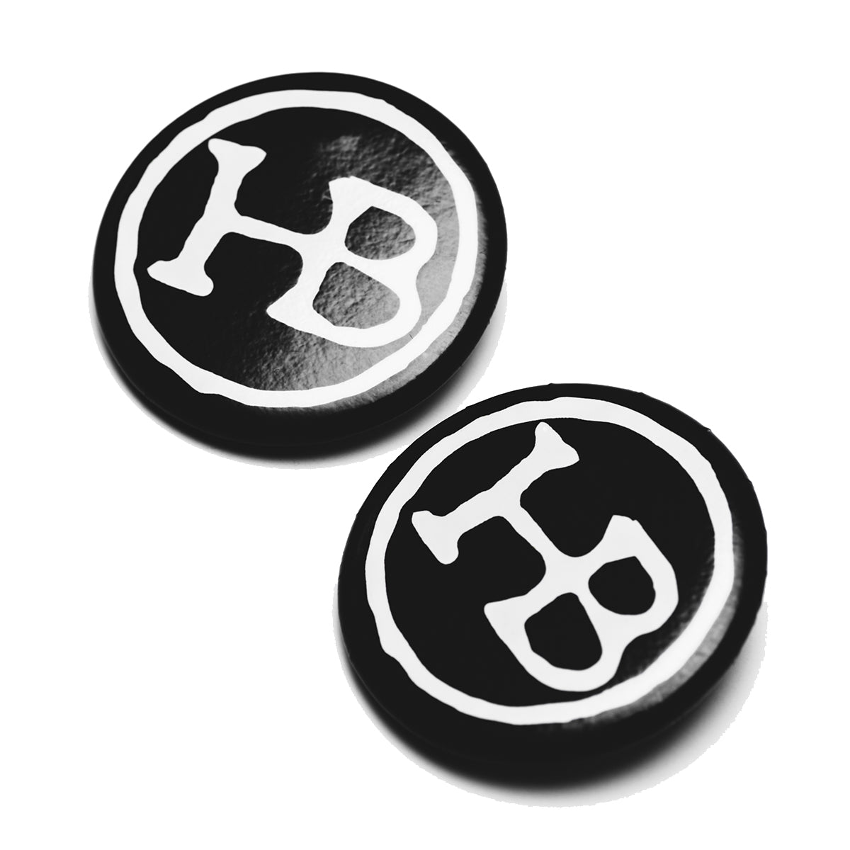 The Holy Black Pinback Button — men's grooming product