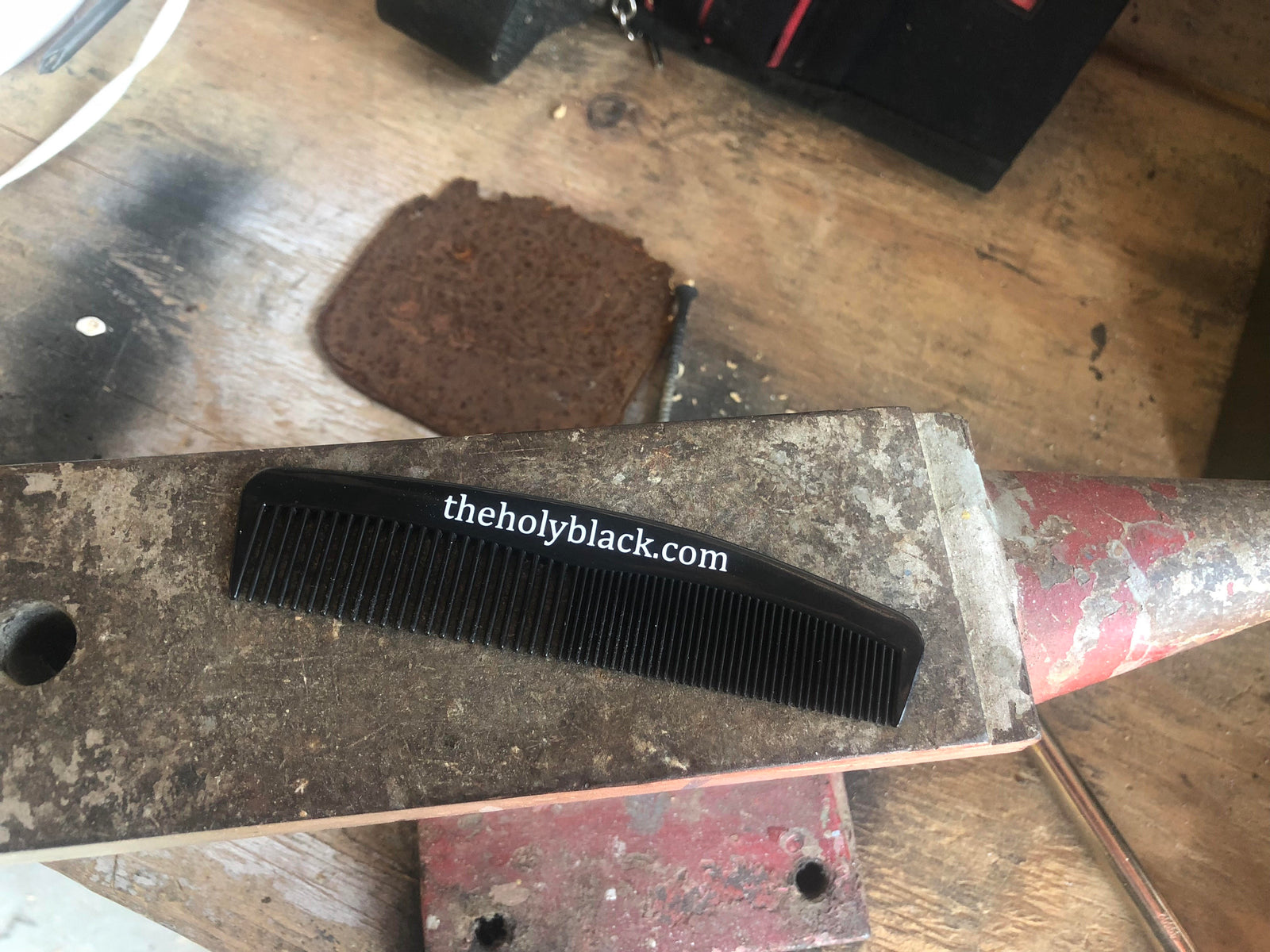 The Holy Black Unbreakable Comb — heavy duty grooming comb for men
