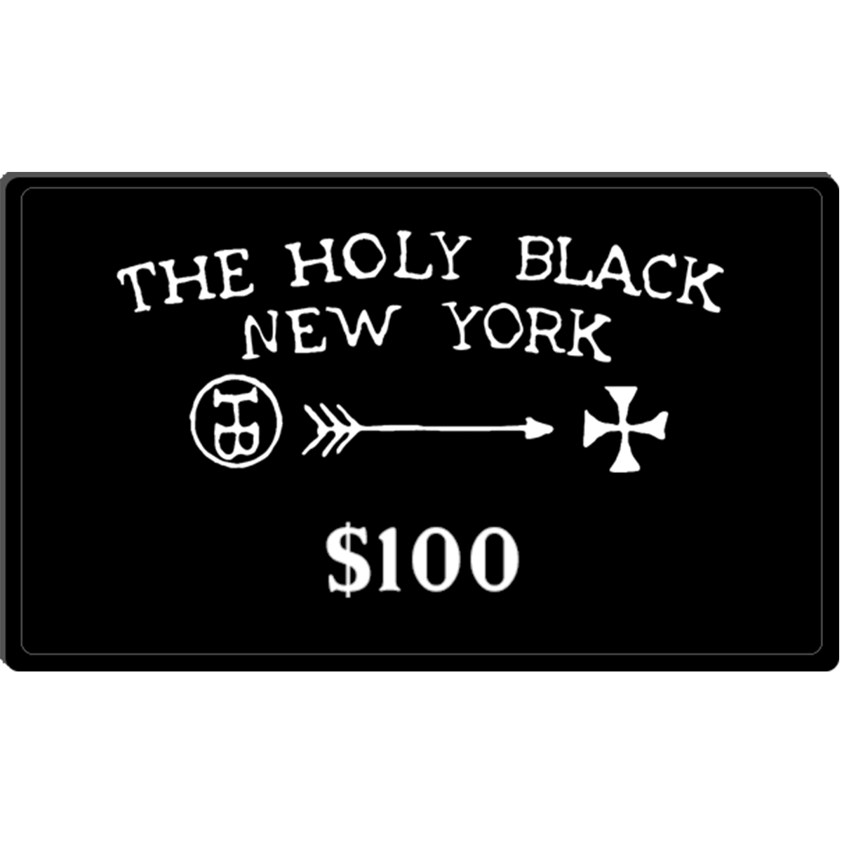 The Holy Black THB Gift Cards — men's grooming product — in use