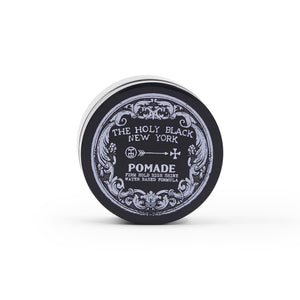 The Holy Black High Shine Original Pomade — men's water-based pomade with high gloss finish
