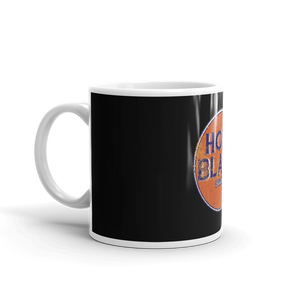 The Holy Black — ceramic mug — in use