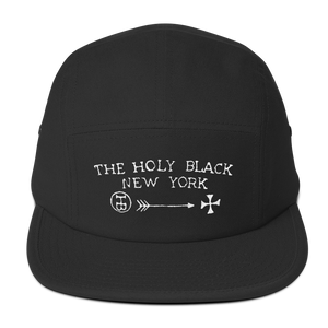 The Holy Black Five Panel Classic — men's grooming product — lifestyle shot