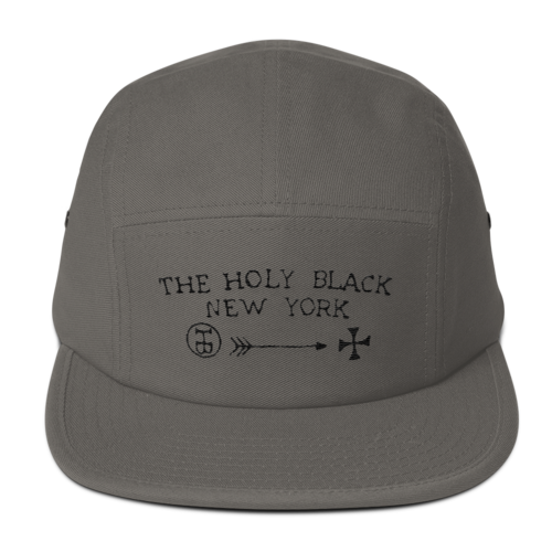 The Holy Black Five Panel Classic — men's grooming product — close-up detail