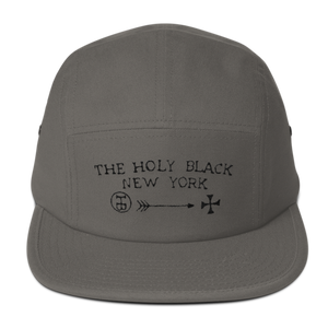 The Holy Black Five Panel Classic — men's grooming product — close-up detail