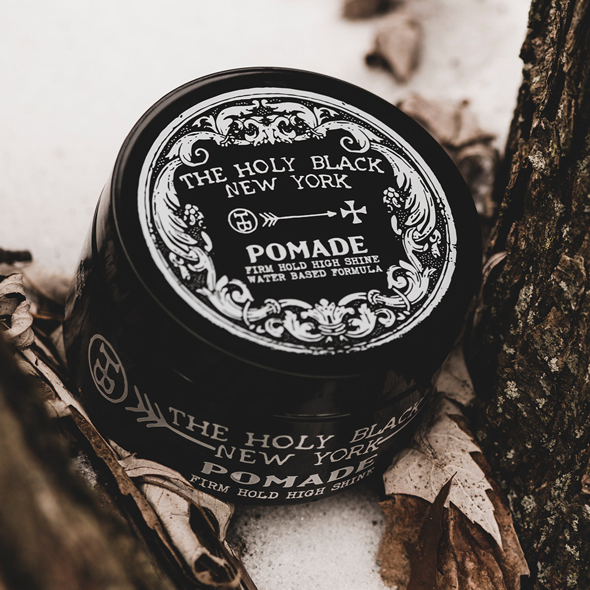 The Holy Black Original Pomade — water-based pomade for slick styles