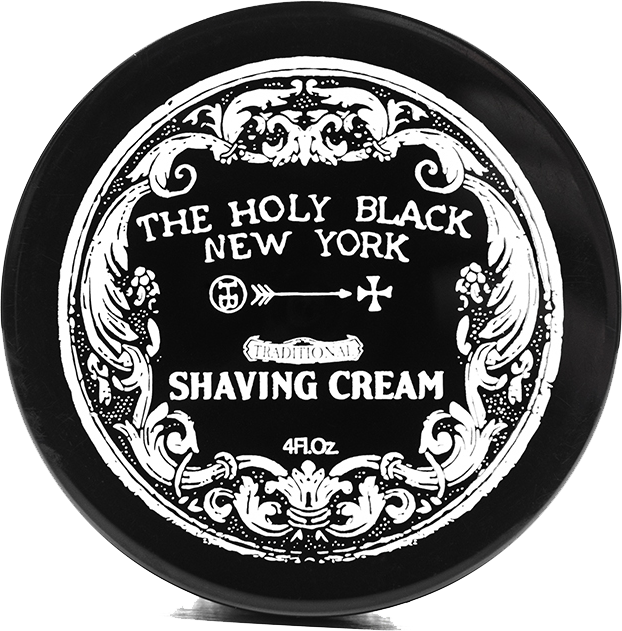 The Holy Black Shaving Cream — men's shaving cream for safety razor and straight razor