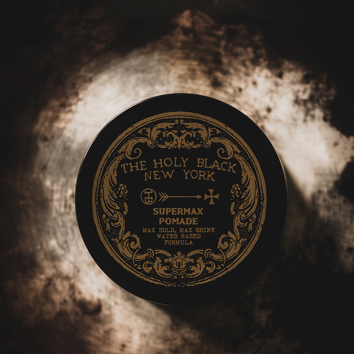 The Holy Black Supermax Pomade — strong hold pomade for thick or coarse hair